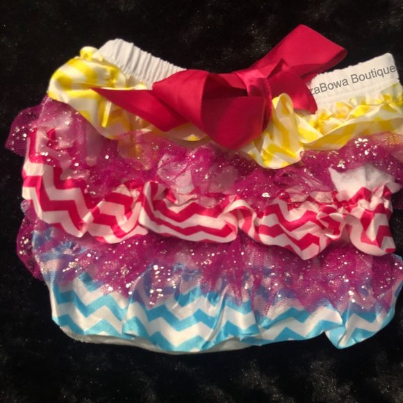 Boutique Other - Mixed Cotton Candy Bloomer - Ruffle Butt (2) 3BL2724 NWT Boutique